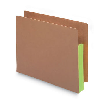 Smead® Redrope Drop-front End Tab File Pockets With Fully Lined Colored Gussets, 3.5" Expansion, Letter Size, Redrope-green, 10-box freeshipping - TVN Wholesale